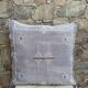 Housse de coussin en soie cactus : Coussin marocain tissé à la main 48x48cm