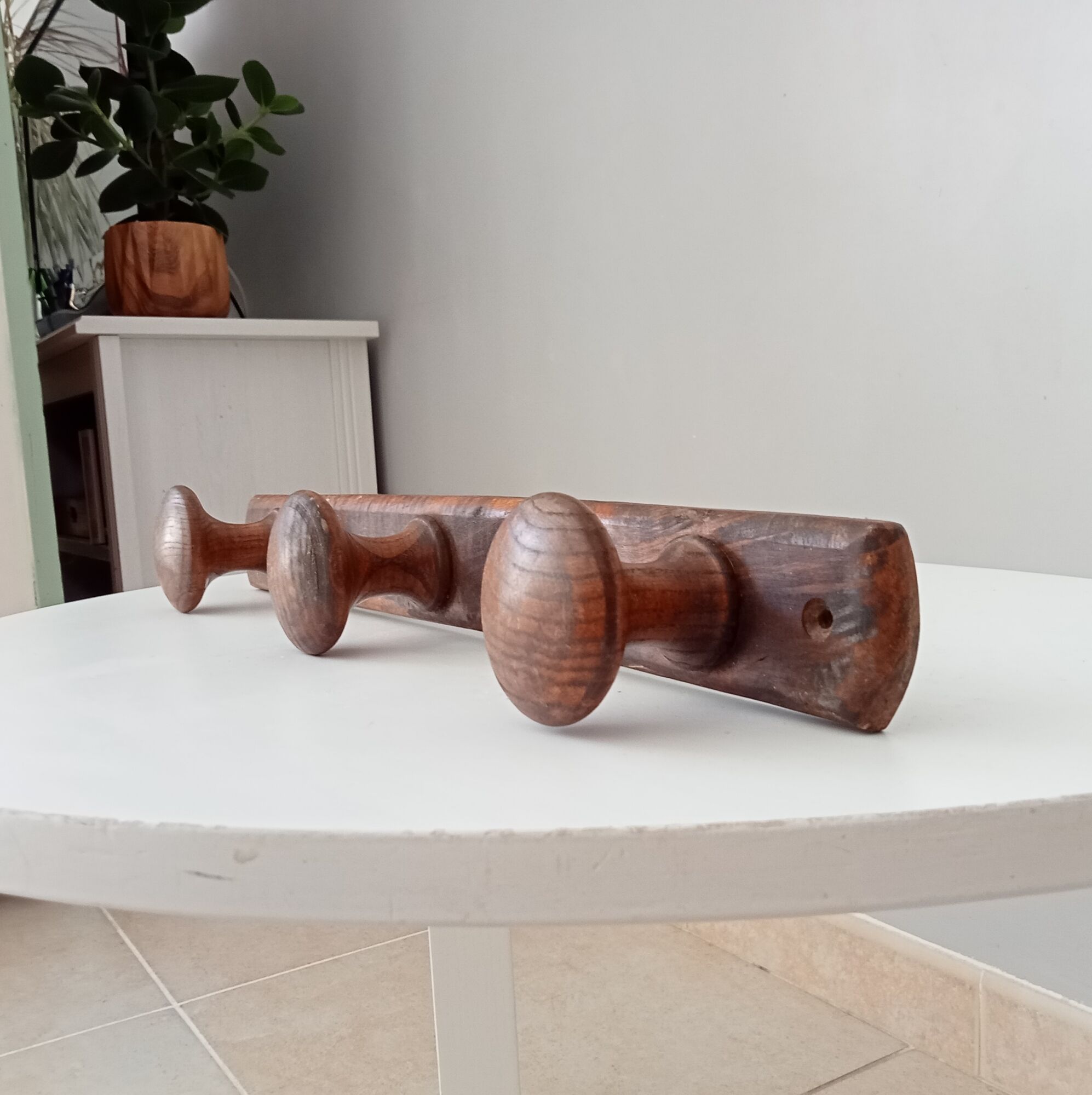 Vintage wooden coat rack 70s/80s
