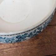 Saint Amand soup tureen model Guadeloupe with a floral decoration in Terre de Fer.