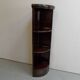 Vintage mahogany corner bookcase 1950's