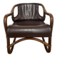Vintage armchair in Manila style, Denmark, 1960s