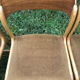 Set of 6 Baumann sleigh foot chairs 60s