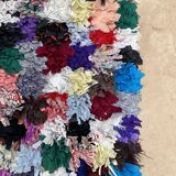Tapis Berbère Boucherouite coloré - 63 x 162 cm