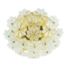 Mid-Century Floral Murano Glass Flush Mount by Ernst Palme for Palwa, Germany, 1960s