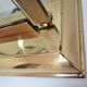 "Apple" lamp, dolphin, gold metal glass