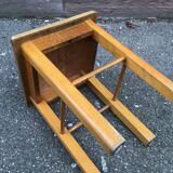 Vintage rustic wood stool