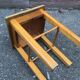Vintage rustic wood stool