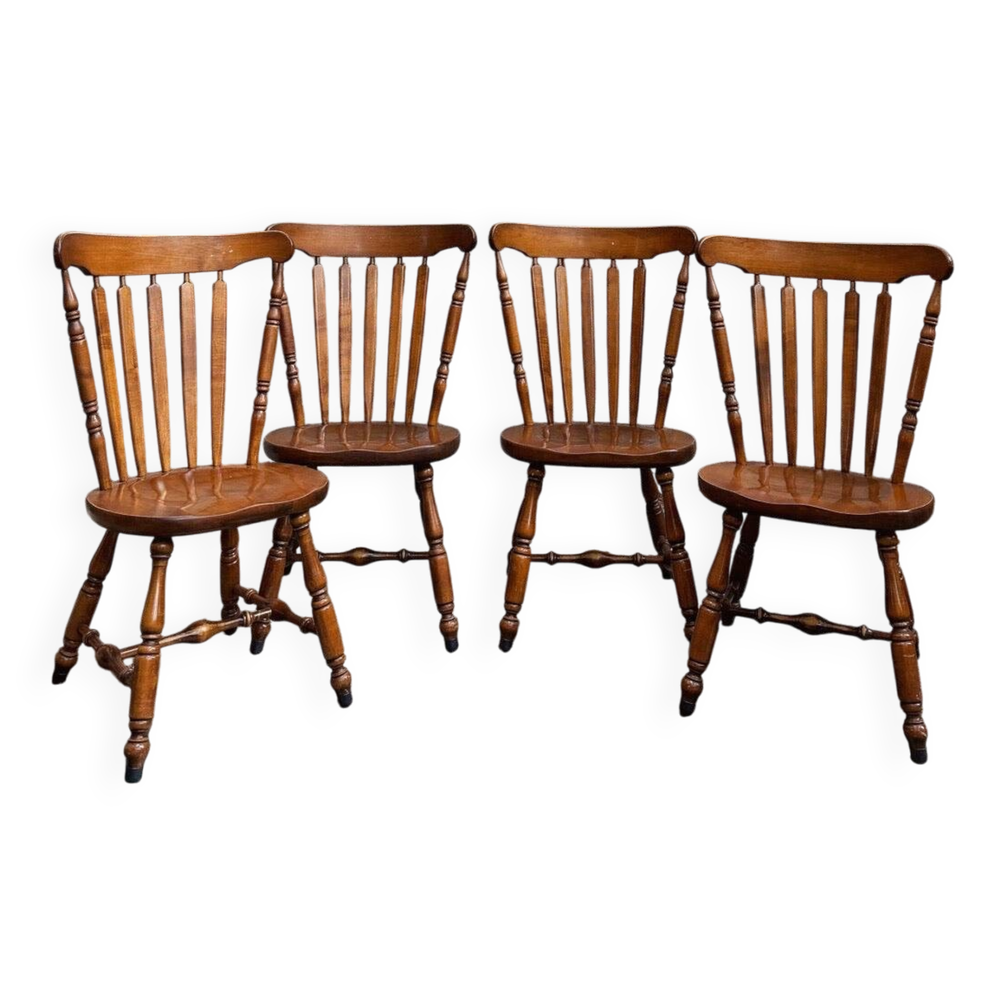 4 western chairs in beech wood