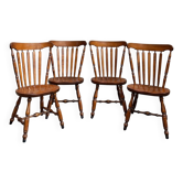 4 western chairs in beech wood
