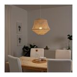 Suspension en cordage beige