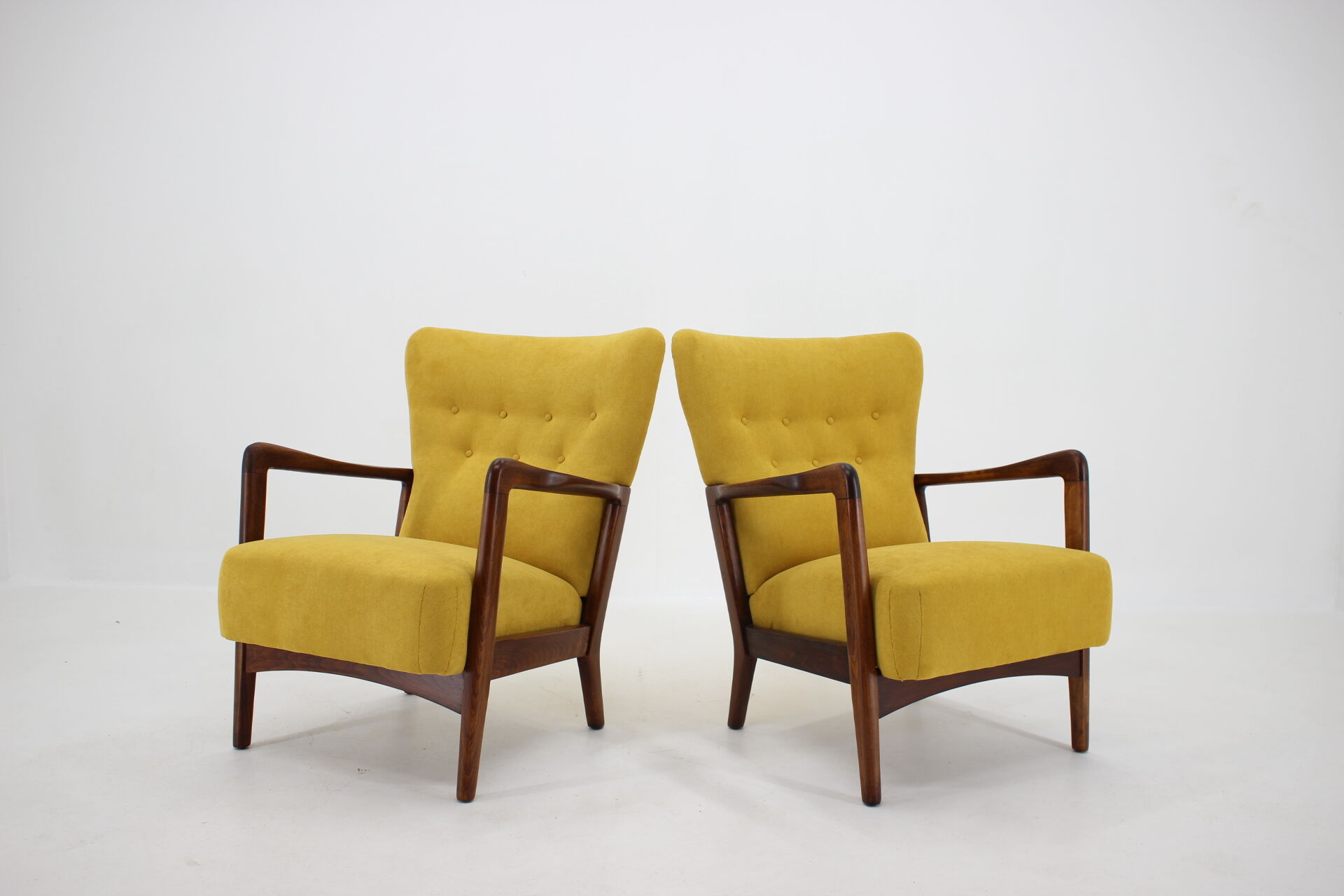 Set of Søren Hansen Armchairs for Fritz Hansen, Denmark, 1940s