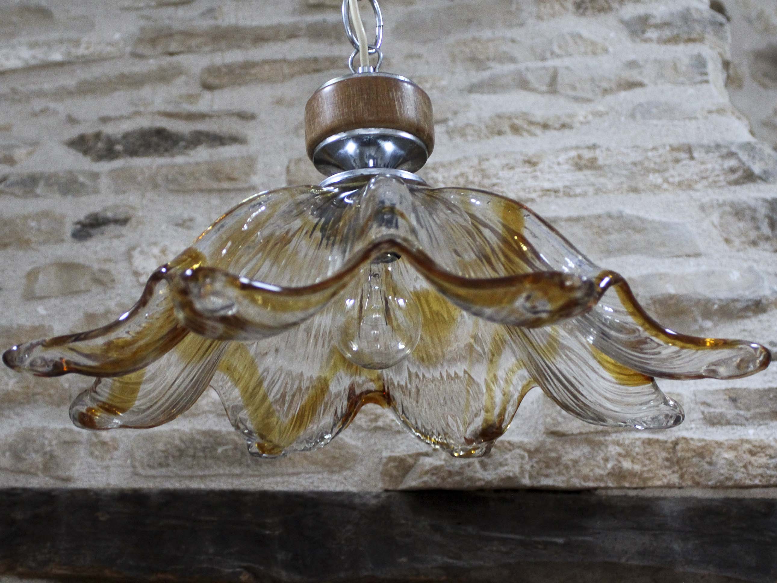 Murano glass pendant lamp 70s