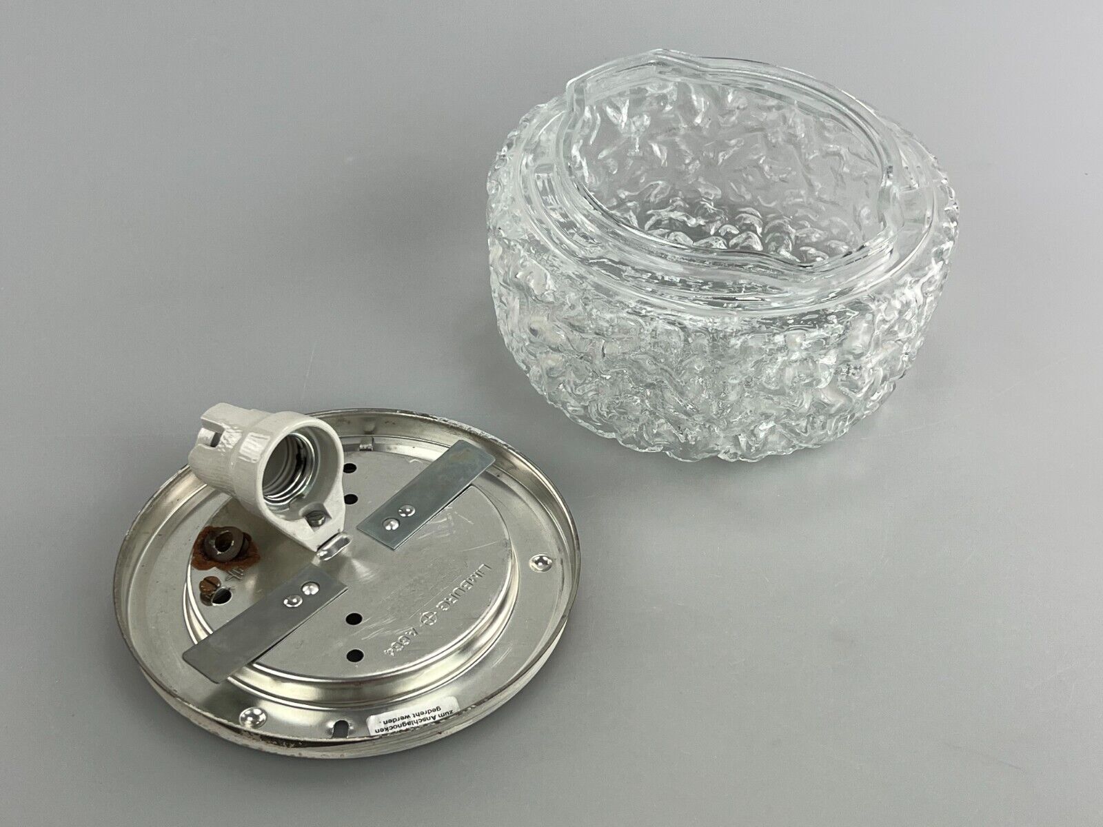 Ceiling lamp glashütte limburg 1960