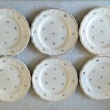 Set of 6 Salins dessert plates