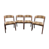 4 chaises Baumann, modèle gondole. Fin des années 60.