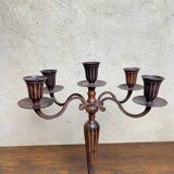 Large 19th century wrought iron candlestick