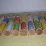 Set of 9 wooden pins