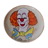 Plate In Grès Vallauris clown