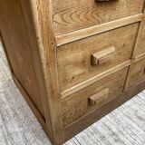 XL oak counter, trade furniture with multi-drawers