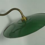 Duo of enamelled sheet metal wall lamps