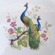 Cake dish model "Peacocks"