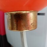 Lampadaire vintage à boules en opaline bi-colore