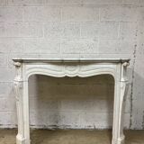 Louis XV style marble fireplace