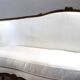 Antique sofa in walnut, Italy late 19th century
