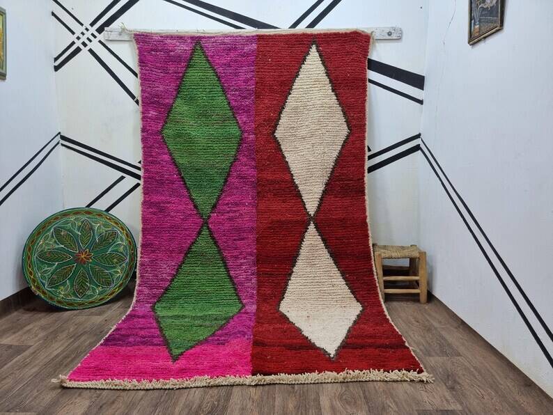 Tapis berbère en laine pure
