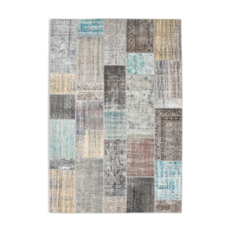 7x10 soft color oversized vintage rug 304x209cm