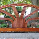 Vintage rattan headboard