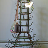 Vintage green bottle holder