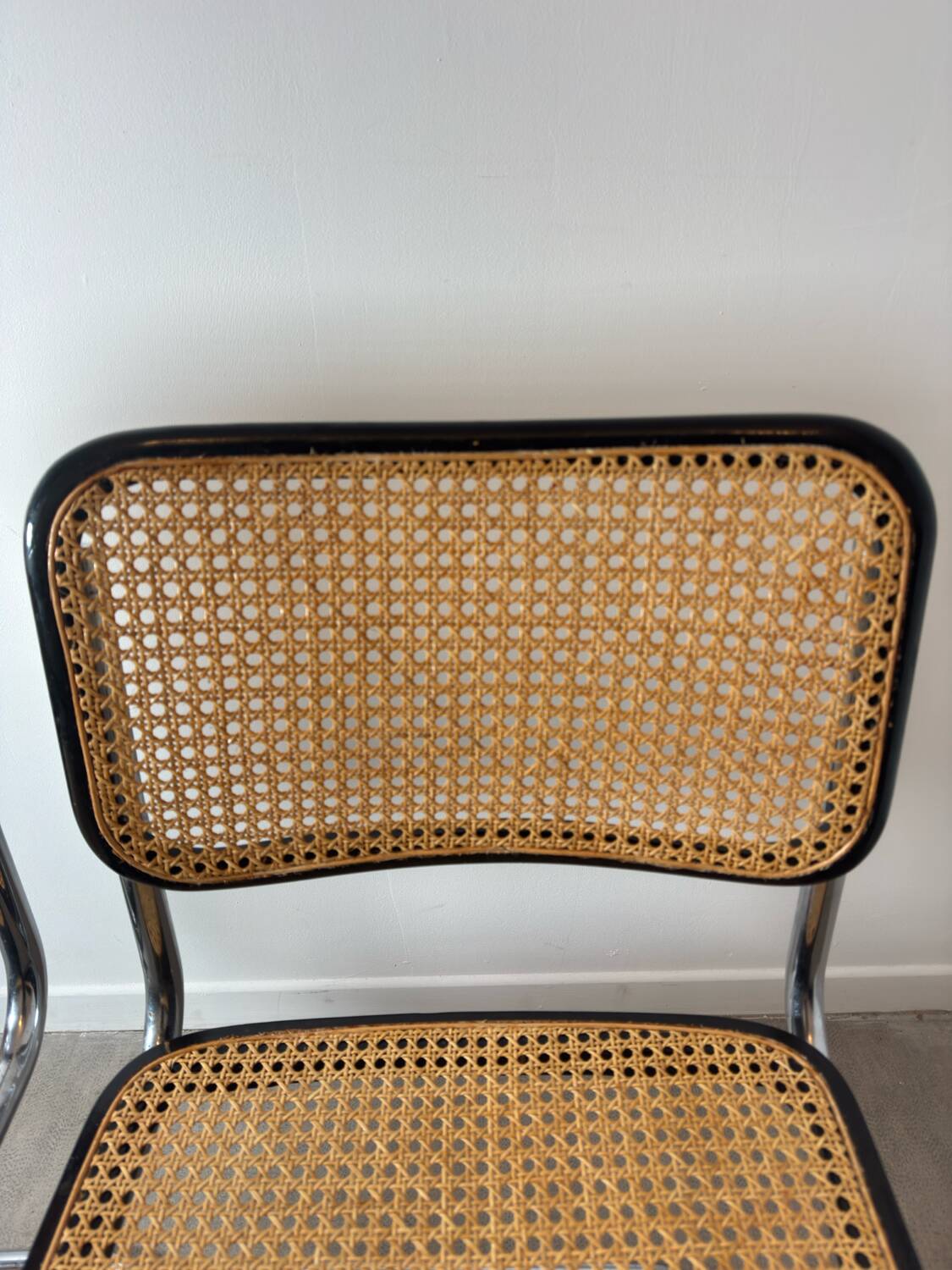 Paire de chaises Cesca B32 Marcel Breuer Made in Italy