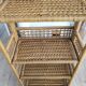 Folding rattan shelf
