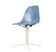 Charles & Ray Eames "La Fonda" Blue Fiberglass Chairs Herman Miller