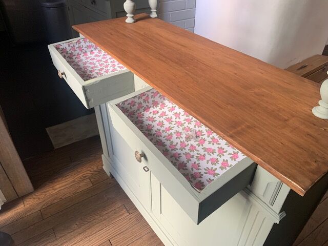 Parisian buffet with shelves