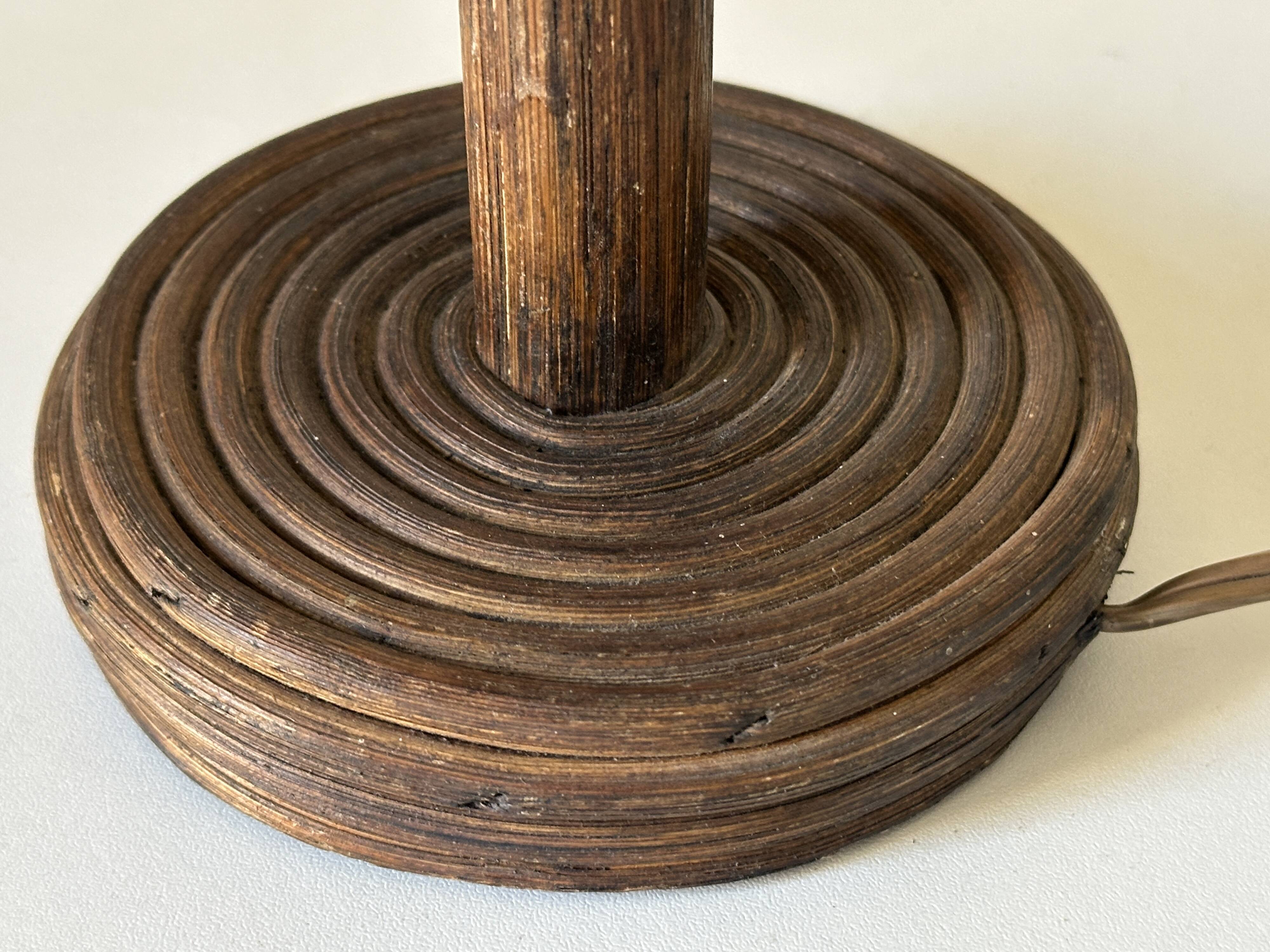 Vintage rattan lamp, 60s design