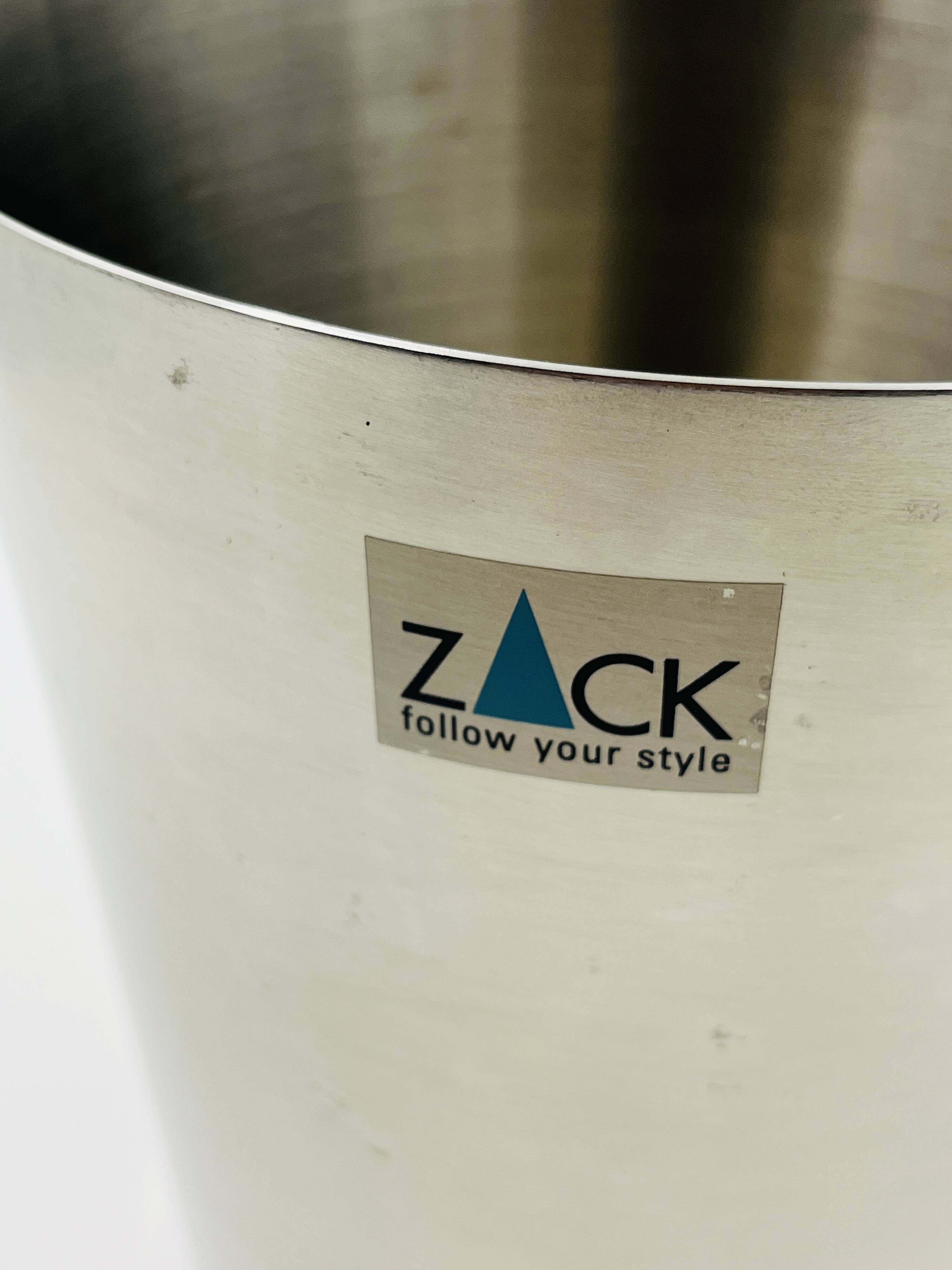 Zack brushed stainless steel champagne bucket
