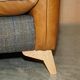 Leather Harris Tweed sofa made in England.