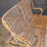 Rattan bench