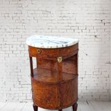 Chevet Demi Lune ancien style Louis XVI, meuble d'appoint