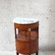 Chevet Demi Lune ancien style Louis XVI, meuble d'appoint