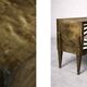 Scandinavian Sideboard in Birch with Hand-Painted Op-Art Pattern, 1960s