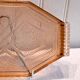 Art Deco style pink glass serving dish in very good condition.