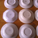 Set of 12 different hollow plates