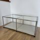 Table basse USM Haller en Gris Clair et verre