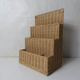 Rattan mail holder