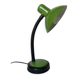 Lampe du bureau Veneta Lumi verte, années 70 / 80