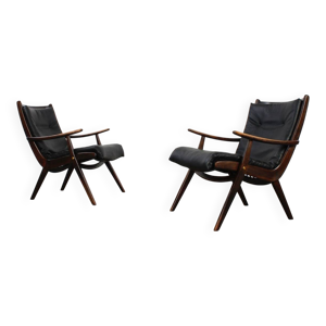 Lot de 2 fauteuils vintage,