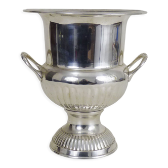 Champagne bucket shape Vintage Medici in silver metal The SIS squire